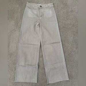 Oat New York Gray Flare & Wide Leg Jeans